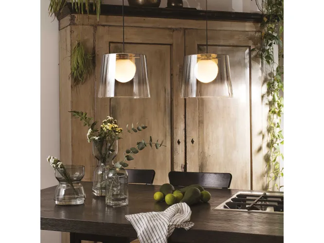 Ideal Lux Snell TL1 Big lampada da tavolo classica in legno naturale