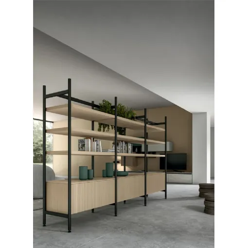 Libreria divisoria Living Glass di Arredo3